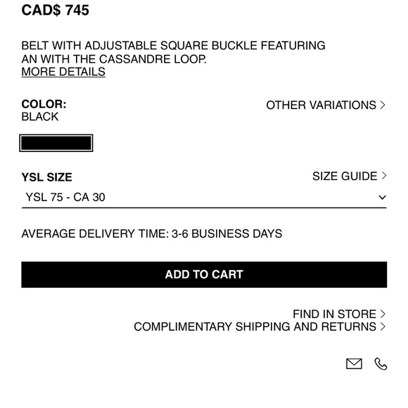 YSL Cassandra belt - Picture 6 of 6